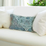 Liora Manne Marina Kermin Indoor/Outdoor Pillow Blue 12" x 18" "7MR5S804303"