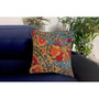 Liora Manne Marina Suzanie Indoor/Outdoor Pillow Blue 18" x 18" "7MR8S804603"