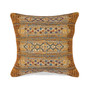 Liora Manne Marina Tribal Stripe Indoor/Outdoor Pillow Gold 18" x 18" "7MR8S805709"