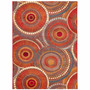 Liora Manne Marina Circles Indoor/Outdoor Rug Saffron 2'7" x 4'3" "MNA34803517"