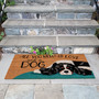 Liora Manne Natura Love And A Dog Outdoor Mat Natural 1'6" x 2'6" "NTR12222512"