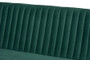 "BBT8063-Emerald Velvet/Walnut-4PC Dining Nook Set" Baxton Studio Alvis Mid-Century Modern Emerald Green Velvet Upholstered and Walnut Brown Finished Wood 4-Piece Dining Nook Set