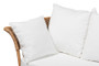 "DC151023-Rattan-SF" Baxton Studio Edana Modern Bohemian Natural Rattan Sofa With Cushion