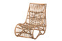 "DC512-Rattan-CC" Baxton Studio Genera Modern Bohemian Natural Rattan Lounge Chair