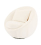 "VGMFOC-284-WHT-CH" VIG Modrest Gypsum - Modern White Swivel Accent Chair