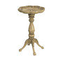 "923424" Whitman Scalloped Edge Accent Table, Beige