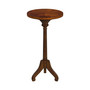 "1583011" Florence Pedestal Accent Table, Dark Brown