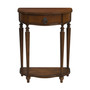 "2101011" Ashby Demilune Console Table With Storage, Antique Cherry