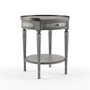 "2311418" Sampson Side Table With Storage, Gray