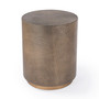 "5590350" Olenka Round 20"W Accent Table, Gold