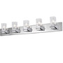 5 Light Incandescent Vanity, Polished Chrome With Clear Glass "VER-405W-PC"