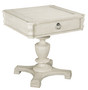 "23905" Greystone Inn Square Lamp Table With Drawer, Turned Base