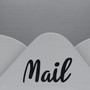 Elegant Designs Homewood Farmhouse Wooden Decorative Envelope Shaped Desktop Letter Holder - Gray "HG2020-GRY"