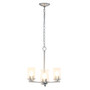 Lalia Home 3-Light 15" Classic Contemporary Clear Glass And Metal Hanging Pendant Chandelier - Brushed Nickel "LHP-3012-BN"