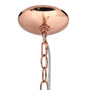 Lalia Home 5-Light 20.5" Classic Contemporary Clear Glass And Metal Hanging Pendant Chandelier - Rose Gold "LHP-3013-RG"
