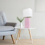 Lalia Home Lexington 21" Leather Base Modern Home Decor Bedside Table Lamp - Blush Pink "LHT-3008-BP"