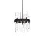 Serena 10 Inch Crystal Round Pendant In Black "2200D10BK"