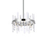 Serena 16 Inch Crystal Round Pendant In Chrome "2200D16C"