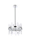 Serena 16 Inch Crystal Round Pendant In Chrome "2200D16C"