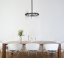 Serena 20 Inch Crystal Round Pendant In Black "2200D20BK"