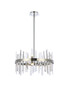 Serena 20 Inch Crystal Round Pendant In Chrome "2200D20C"
