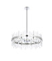 Serena 32 Inch Crystal Round Chandelier In Chrome "2200D32C"