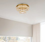 Monroe 22 Inch Led Double Flush Mount In Gold "3503F22L2G"