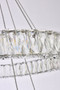 Monroe 28 Inch Led Double Ring Chandelier In Chrome "3503G28C"