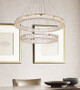 Monroe 36 Inch Led Double Ring Chandelier In Gold "3503G36G"