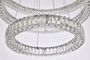 Monroe 41 Inch Led Triple Ring Chandelier In Chrome "3503G41LC"