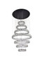 Monroe 40 Inch Led Seven Ring Chandelier In Black "3503G7LBK"