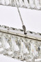 Monroe 42 Inch Led Single Rectangle Pendant In Chrome "3504D42L1C"