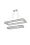 Monroe 42 Inch Led Double Rectangle Pendant In Chrome "3504G42L2C"