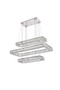 Monroe 42 Inch Led Triple Rectangle Pendant In Chrome "3504G42L3C"