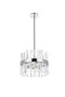 Serephina 16 Inch Crystal Round Pendant Light In Chrome "6200D16C"
