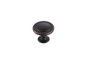 Logyn 1.3" Diameter Oil-Rubbed Bronze Mushroom Knob Multipack (Set Of 10) "KB2005-ORB-10PK"