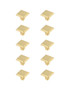 Wilow 1" Brushed Gold Square Knob Multipack (Set Of 10) "KB2012-GD-10PK"