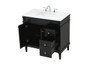 36 Inch Single Bathroom Vanity In Black "VF31836BK"