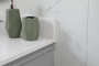 36 Inch Single Bathroom Vanity In Grey With Backsplash "VF31836GR-BS"