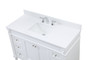 48 Inch Single Bathroom Vanity In White With Backsplash "VF31848WH-BS"