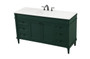 60 Inch Double Bathroom Vanity In Green "VF31860DGN"