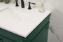 72 Inch Double Bathroom Vanity In Green "VF31872DGN"