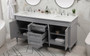 72 Inch Double Bathroom Vanity In Grey "VF31872DGR"