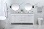 72 Inch Double Bathroom Vanity In White "VF31872DWH"