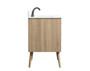 30 Inch Single Bathroom Vanity In Mango Wood With Backsplash "VF41030MW-BS"