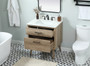 30 Inch Single Bathroom Vanity In Natural Oak With Backsplash "VF41030NT-BS"