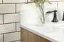 30 Inch Single Bathroom Vanity In Natural Oak With Backsplash "VF47030NT-BS"
