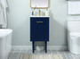 18 Inch Single Bathroom Vanity In Blue "VF48018MBL"