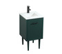 18 Inch Single Bathroom Vanity In Green "VF48018MGN"