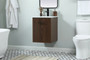 18 Inch Single Bathroom Vanity In Walnut "VF48018MWT"